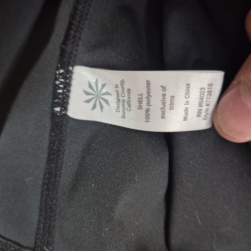 Athleta Vest Womens Small Black Full Zip Gorpcore - Picture 5 of 8